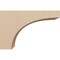 Ekena Millwork 6"W x 18"D x 12"H Classic Stockport Rough Cedar Woodgrain TimberThane Corbel, Primed Tan CORUR06X18X12STORCPR - alternate 2